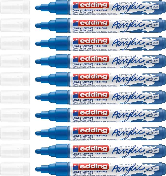 Produktbild Edding Acrylmarker 5100 Medium (Enzianblau, 3 mm, 1 x)