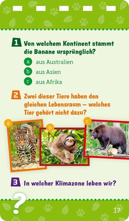 Actual product image Tessloff WAS IST WAS Quiz Natur und Tiere (German, Tessloff Verlag Ragnar Tessloff GmbH & Co.KG, 2024)