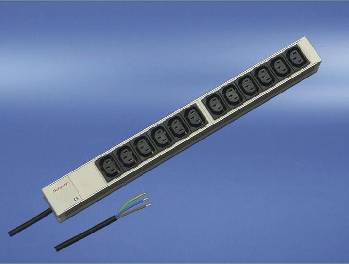 Produktbild Schroff Steckdosenleiste (12 x, C13, 2 m)