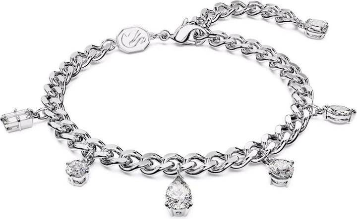 Swarovski Dextera Armband Verschiedene Schliffe Weiss (20 cm, Swarovski Metall)