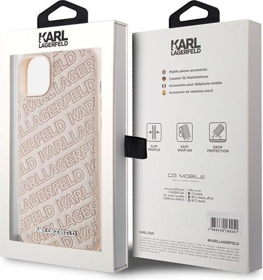 Produktbild Karl Lagerfeld KLHCP15MPQKPMP iPhone 15 Plus 6.7" różowy/pink hardcase Quilted K Pattern (Apple iPhone 15 Plus)