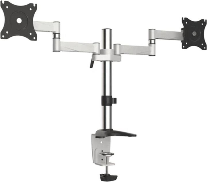 Maclean MC-714 - Support VESA pour écran/téléviseur, 13-27", argenté, 2x 8 kg (Tables, 27.01")