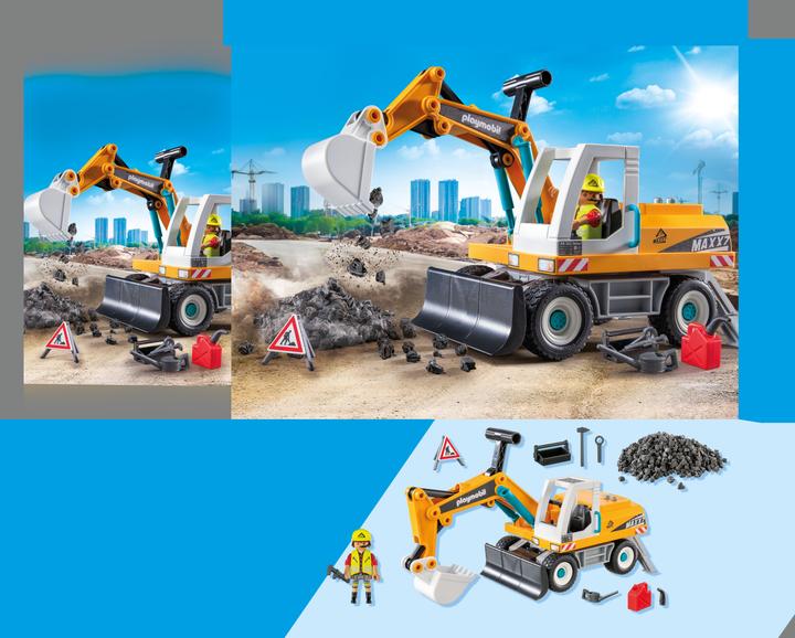 Actual product image Playmobil Excavator (71749, Playmobil Action Heroes)
