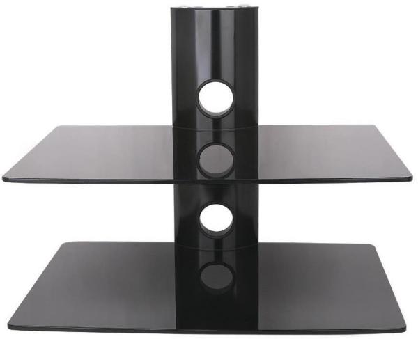 Actual product image Art STO D-50N Wall Double Shelf D-50N 20KG to DVD/Receiver black