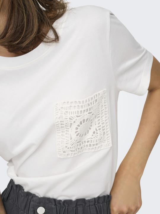 Produktbild JdY Jdyselma S/S Crochet Pocket Top Jrs (XS)