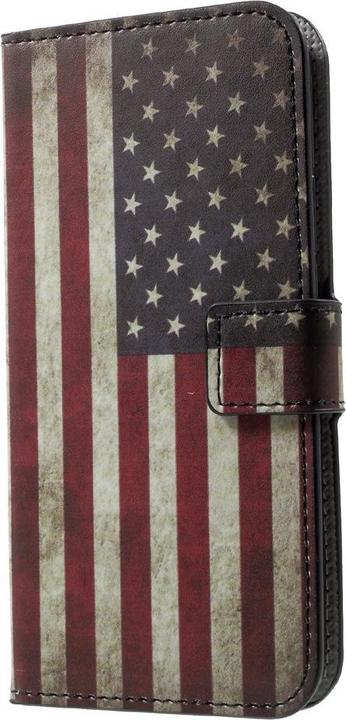 Image du produit Cover-Discount Housse en cuir Drapeau USA (Apple iPhone X, Apple iPhone XS)