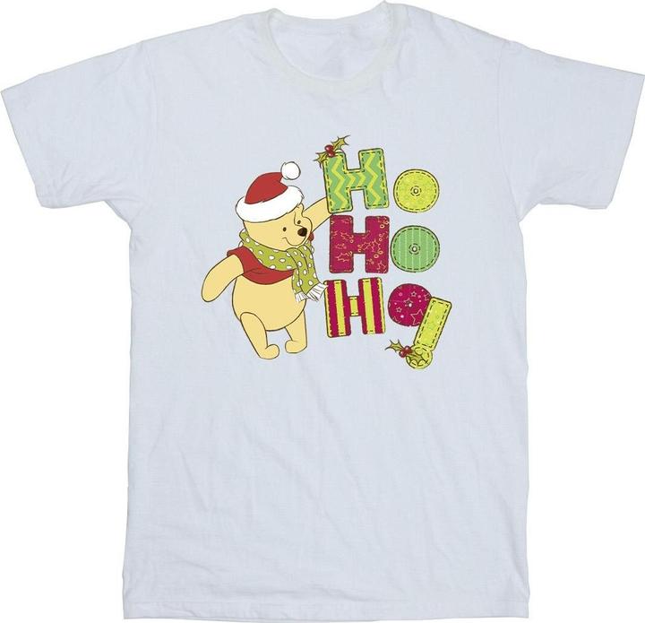 Produktbild Disney Winnie The Pooh Ho Ho Ho Scarf TShirt (M)