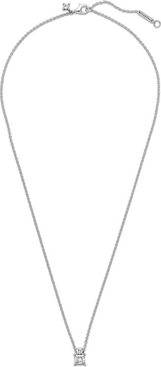 Actual product image Pandora Necklace Sparkling Round & Square (Sterling silver 925, 45 cm)