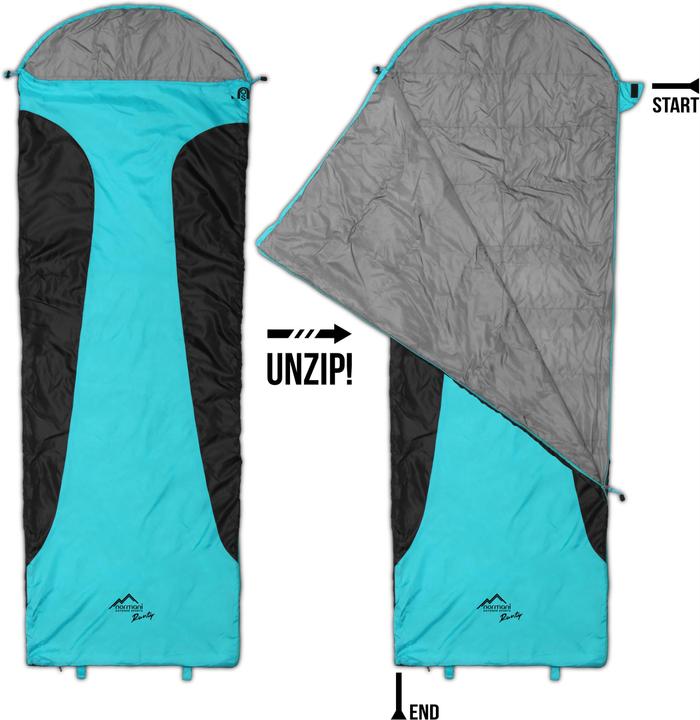 Actual product image Normani Ultralight sleeping bag Runty (210 cm)