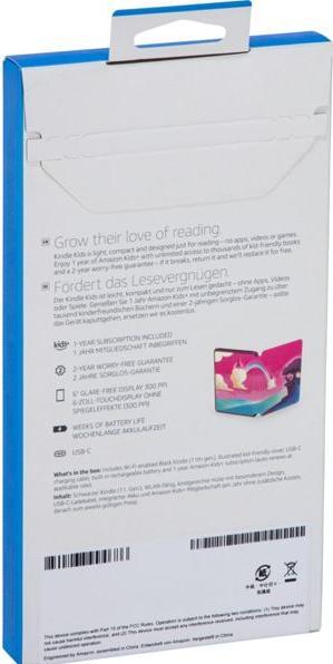 Produktbild Amazon Kindle Kids Edition without Special Offers inkl. Einhorntal-Hülle (2022) (6", 16 GB, Pink)