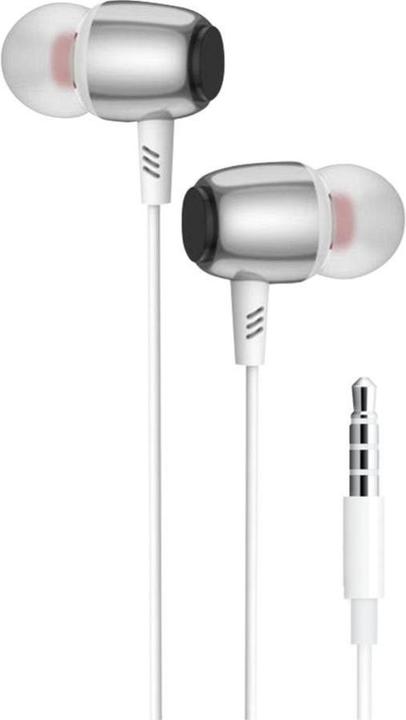 Produktbild BlueStar Wired headphones Blue Star BLUE STAR wire earphones Jack 3,5 mm with microphone M09 1,2 m white (Kabelgebunden)