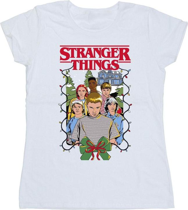 Immagine prodotto Netflix Stranger Things Christmas Poster Maglietta Donna (L)