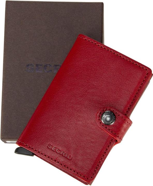 Image du produit Secrid Mini portefeuille végétal tanné Rosso-Bordeaux