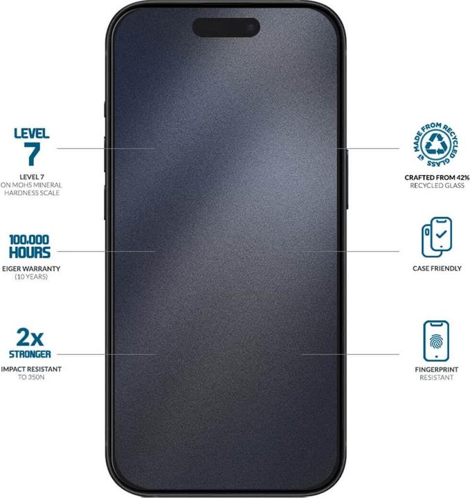 Produktbild Eiger Mountain Glass (1 Stück, Apple iPhone 16 Pro Max)