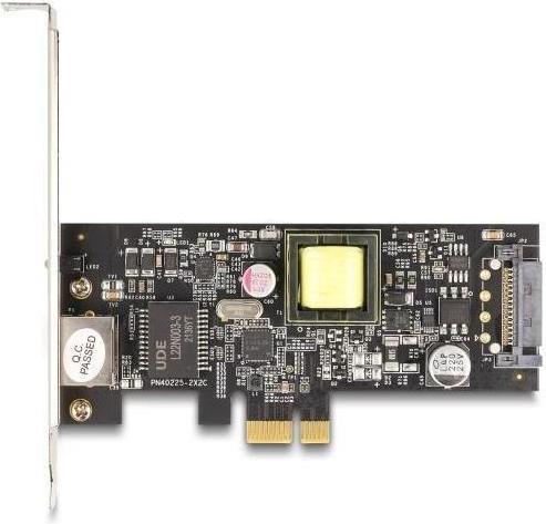 Actual product image Delock PCI Express x1 card to 1 x 2.5 Gigabit LAN PoE+ i22 (Mini PCI Express)