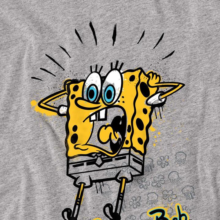 Actual product image Spongebob Squarepants Unisex Adult Shocking! T-Shirt (L)