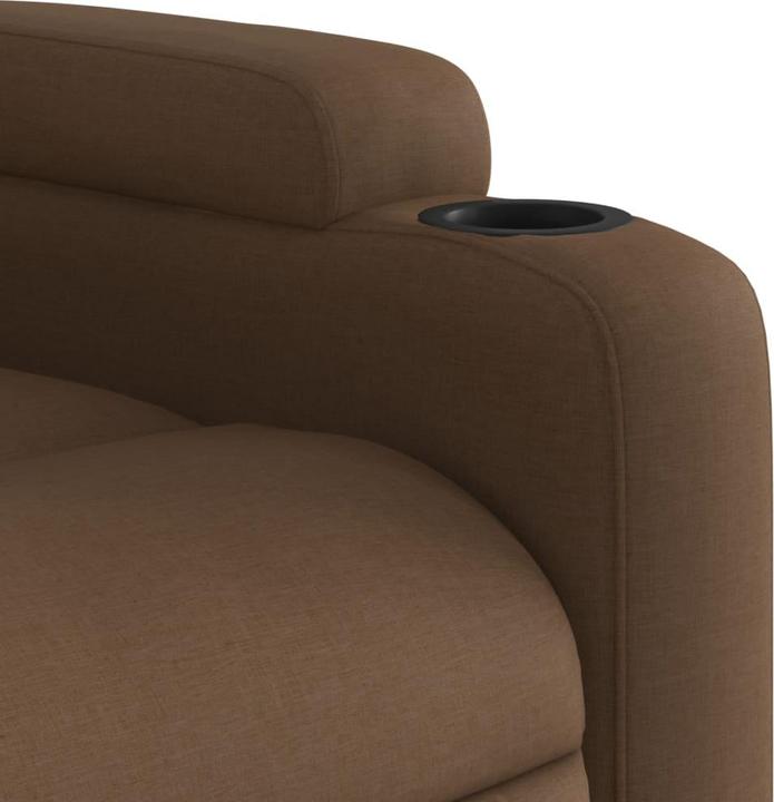Image du produit VidaXL Fauteuil de massage Marron Tissu,Couleur : Marron,Matériau : Tissu (100