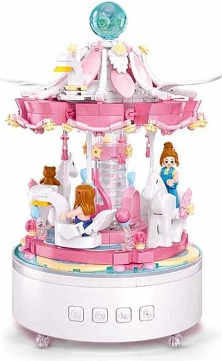 Actual product image Sluban SL96031 - Music box carousel (566 pieces)