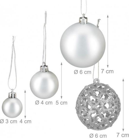 Actual product image Relaxdays 150x palline-natale (150 -part)