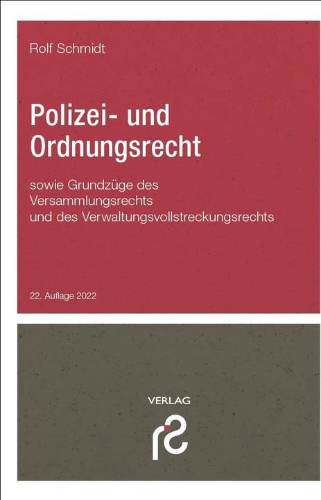 Produktbild Schmidt Spiele Polizei- und Ordnungsrecht (Deutsch, Rolf Schmidt, 2022)