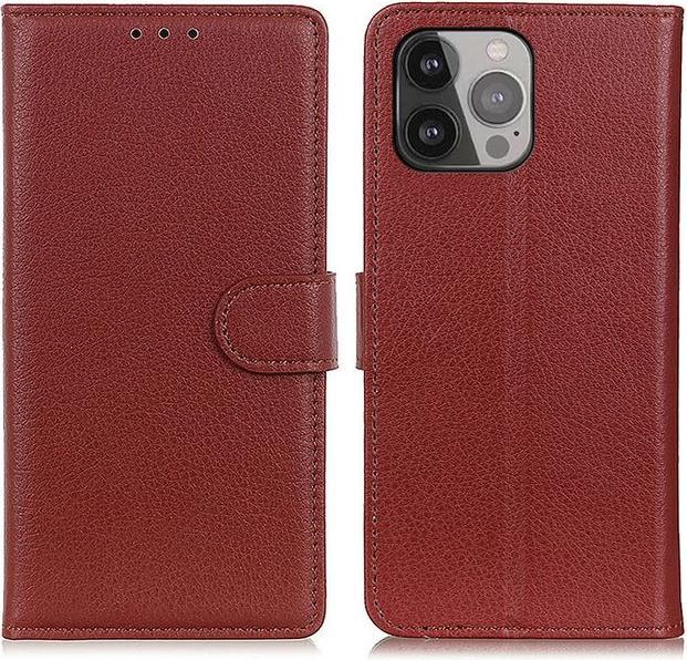 Produktbild MU Classic Litchi Leder Bookcover Series (Apple iPhone 13 Pro Max)