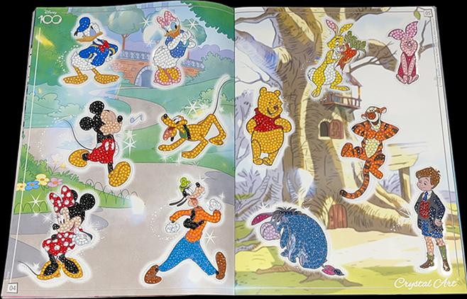Productafbeelding Craft Buddy Crystal Art Disney 100 Sticker Album Starterspakket