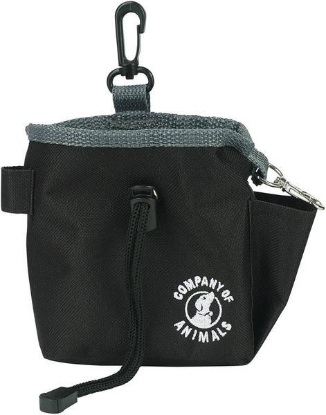 Company of Animals Pochette Coatchies friandises, 16 x 17cm Ø 9 cm, noir