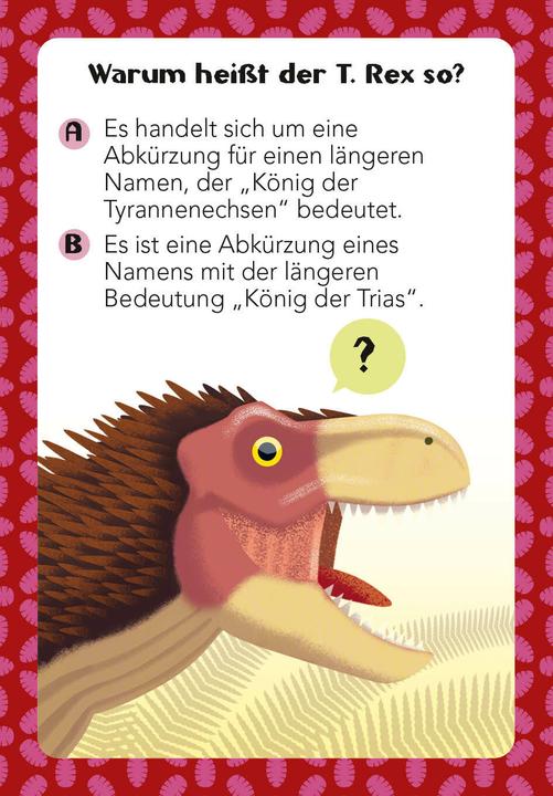 Produktbild National Geographic Dinosaurier-Quiz. 100 Fragen über Dinosaurier für Quizfans und Dinofans (100 Fragen & Ant (Deutsch, Lorenzo Sabbatini, Massimo Miato, White Star Kids, 2024)