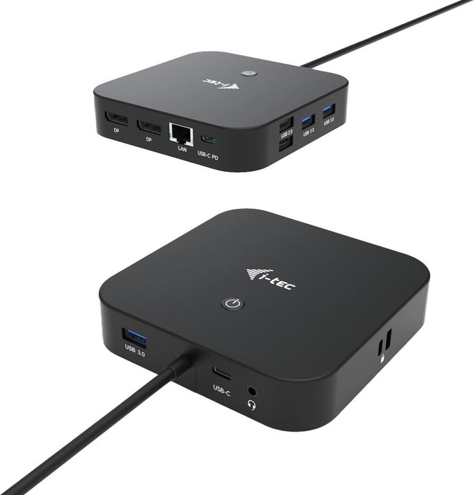 Immagine prodotto i-tec Dual DP USB-C Power Delivery 4k Dock (USB-C, 3 Porti)