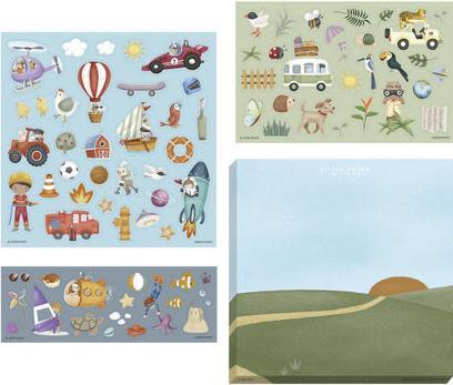 Produktbild Little Dutch Stickerset 3 Blätter Jim&Friends von
