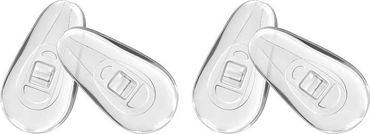 Actual product image Techsuit - (Pack) 2 Pairs of Silicone Nose Pads (NPT1) - from Silicone, 14 x 7.5mm - Transparent