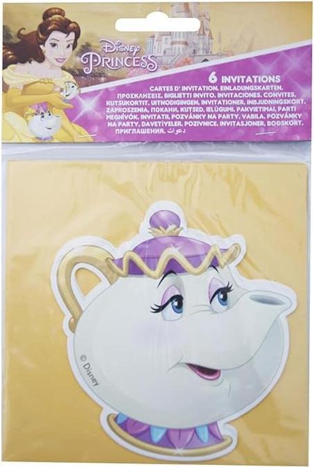 Immagine prodotto Beauty And The Beast Inviti Mrs Potts (pacchetto di 6) (6 pz.)