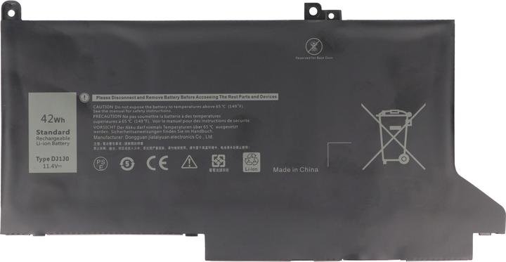 Produktbild AccuCell Akku passend für Dell Latitude 12 7480, 12 7000, 12 7280, PGFX4, 451-BBZL, 11,4V, 3650mAh (3650 mAh)