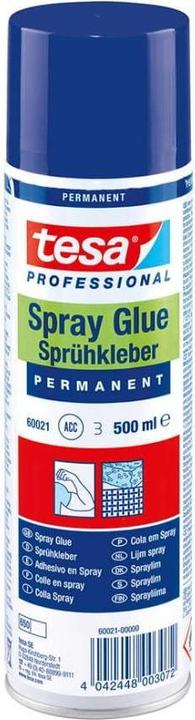 Produktbild tesa Sprühkleber PERMANENT, starker Klebstoff zum Sprühen, 500ml Dose (475 g, 500 ml)