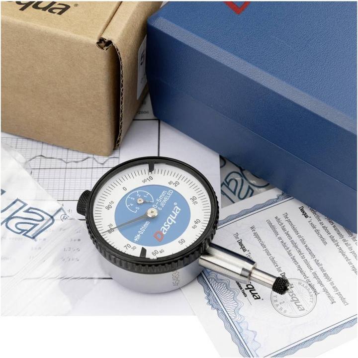 Actual product image Dasqua 5121-1105 Stossfeste Messuhr mit Kontrollmass 10 mm