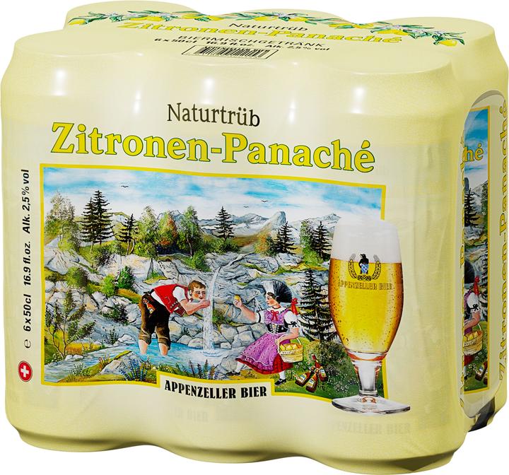 Produktbild Brauerei Locher Bier Zitronen Panaché 6 x 0.5 l (6 x 50 cl)