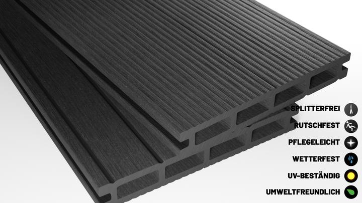 Actual product image Endorphin ® 30m² Anthrazit WPC Terrassendielen Komplettset