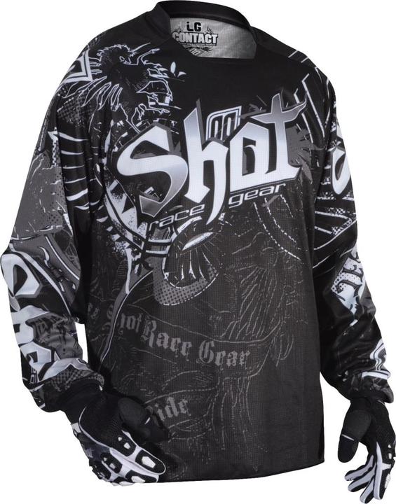 Produktbild Shot CONTACT-FORAY OLD SCHOOL Jersey schw.-weiss XL (XL)