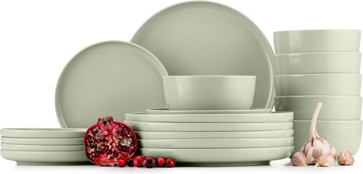 Beige, Green, Grey matt