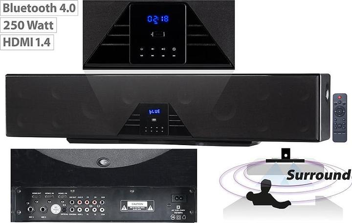 Actual product image Auvisio 6-channel 3D soundbar (125 W, 5.1 channels)