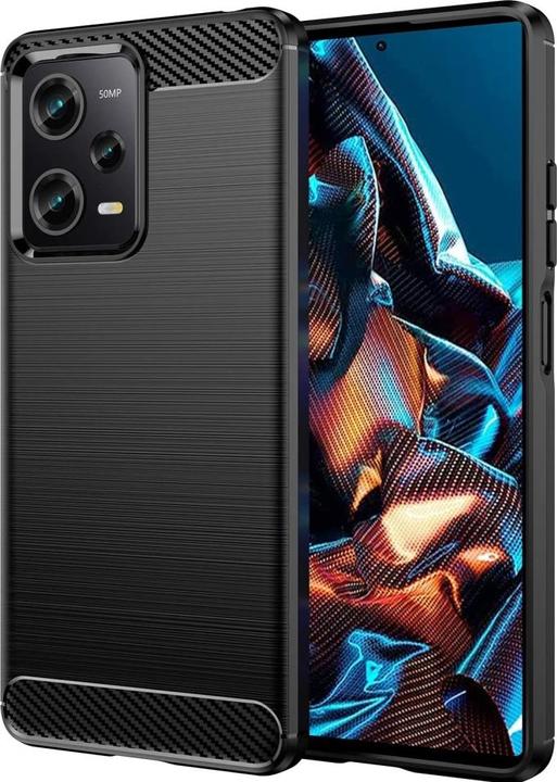 Produktbild Screenguard Xiaomi Poco X5 Pro 5G Hülle Carbon Brushed Soft TPU (Oppo Reno 5 Pro 5G)
