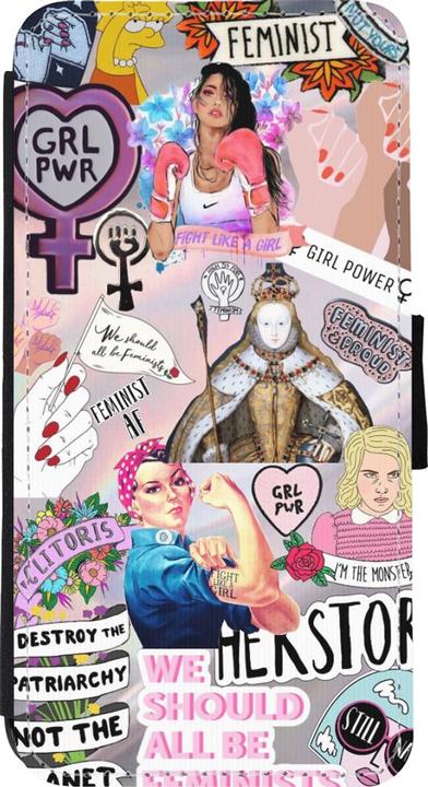 Produktbild PhoneLook Hülle Wallet schwarz Girl Power Collage (Apple iPhone 11 Pro Max)