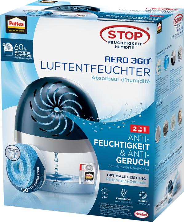 Pattex Stop Feuchtigkeit AERO 360° inkl. Tab (20 m²)