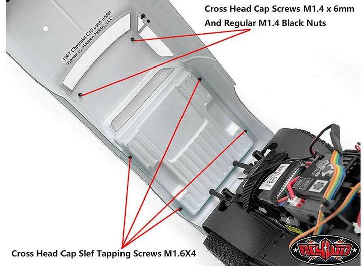 Immagine prodotto Rc4Wd Modello Convertible Top Truck Topper per SCX24 67 Chevy C10
