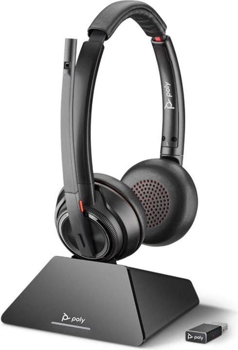 Poly Plantronics DECT Headset Savi 8220 UC binaural USB-C (Kabellos, USB-C)