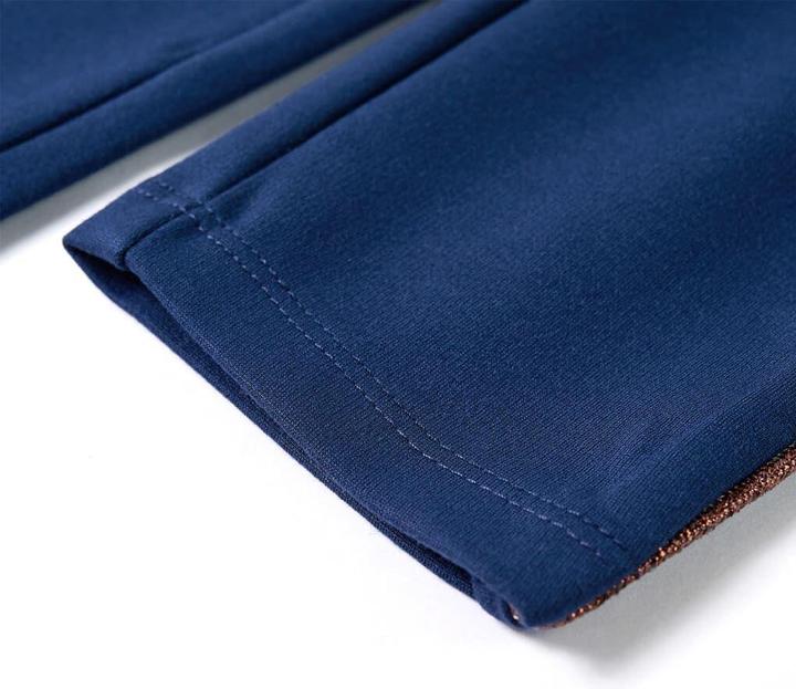 Actual product image VidaXL Children's trousers with drawstring navy blue 128,colour (128)