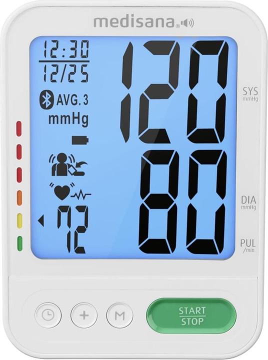 Immagine prodotto Medisana BU 586 Voice Misuratore di pressione del braccio superiore Polsino grande 23-43 cm (Sfigmomanometro per braccio)