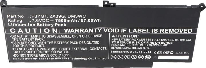 Immagine prodotto AccuCell Akku Dell Latitude 12 7000, 7480, E7480, 0F3YGTY, 0MYJ96, MYJ96 (3 Celle, 7500 mAh)
