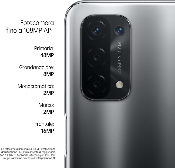 Image du produit OPPO A54 (64 Go, Noir fluide, 6.50", Double SIM, 48 Mpx, 5G)