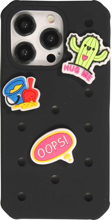 Immagine prodotto PhoneLook Coperchio Coperchio in silicone spesso con fori per l'inserimento di adesivi (Apple iPhone 14 Pro)